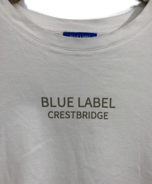 BLUE LABEL CRESTBRIDGE（ブルーレーベルクレストブリッジ）BLUE LABEL CRESTBRIDGE (ブルーレーベルクレストブリッジ) Tシャツ ホワイト サイズ:38の古着・服飾アイテム