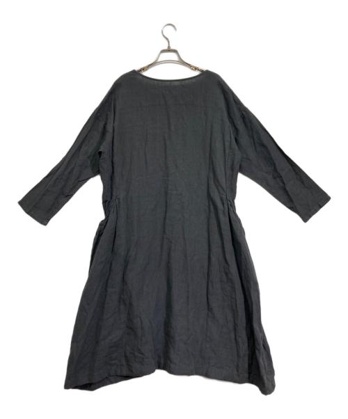 nest Robe（ネストローブ）nest Robe (ネストローブ) ブラウスワンピース ネイビー サイズ:Freeの古着・服飾アイテム