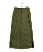 THE SHINZONEザ シンゾーン）の古着「WASHED BAKER SKIRT」｜グリーン
