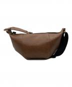 ART BROWNアートブラウン）の古着「レザーショルダーバッグ」｜ブラウン