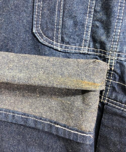 BIG SMITH（ビッグスミス）BIG SMITH (ビッグスミス) ヴィンテージデニムオーバーオール インディゴ サイズ:42/32の古着・服飾アイテム