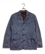 Engineered Garmentsエンジニアドガーメンツ）の古着「小紋柄テーラードジャケット」｜ネイビー