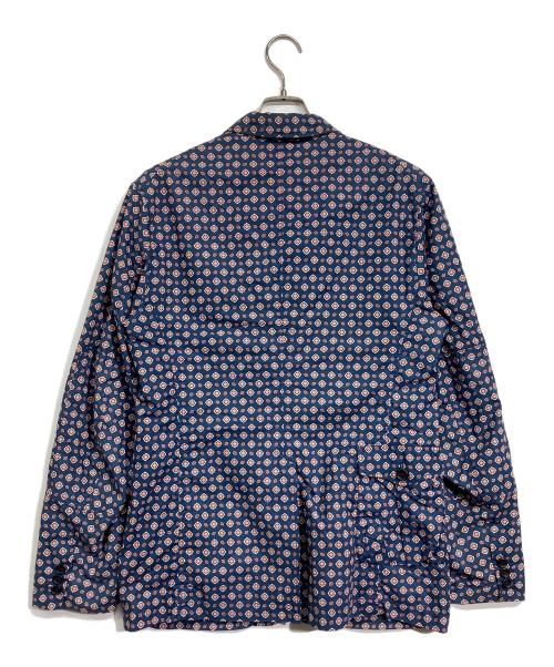 Engineered Garments（エンジニアドガーメンツ）Engineered Garments (エンジニアードガーメンツ) 小紋柄テーラードジャケット ネイビー サイズ:Mの古着・服飾アイテム