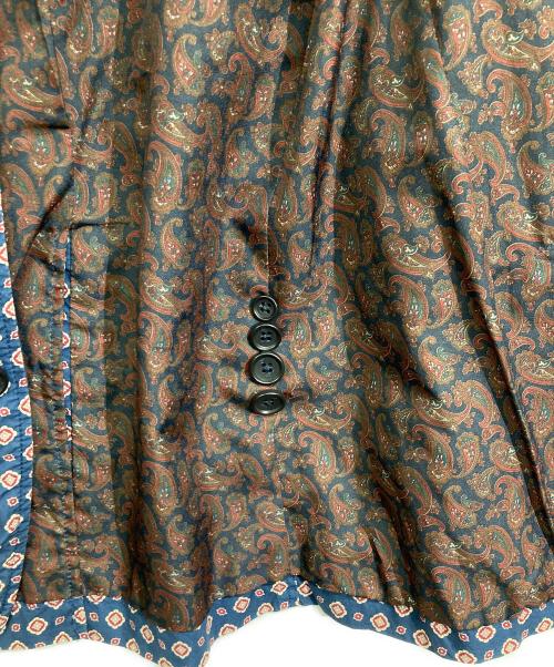 Engineered Garments（エンジニアドガーメンツ）Engineered Garments (エンジニアードガーメンツ) 小紋柄テーラードジャケット ネイビー サイズ:Mの古着・服飾アイテム