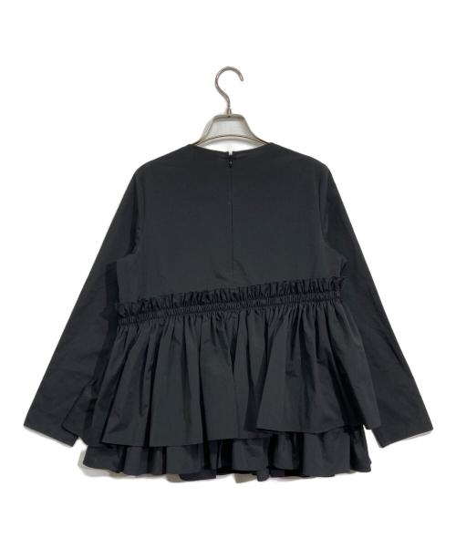 UNITED ARROWS TOKYO（ユナイテッドアローズトウキョウ）UNITED ARROWS TOKYO (ユナイテッドアローズトウキョウ) ティアード ギャザー ロングスリーブ ブラウス ブラック サイズ:Freeの古着・服飾アイテム