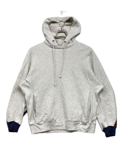 Champion（チャンピオン）Champion (チャンピオン) N.HOOLYWOOD (エヌ ハリウッド) フーデッドスウェットシャツ グレー サイズ:LARGEの古着・服飾アイテム