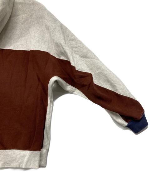 Champion（チャンピオン）Champion (チャンピオン) N.HOOLYWOOD (エヌ ハリウッド) フーデッドスウェットシャツ グレー サイズ:LARGEの古着・服飾アイテム