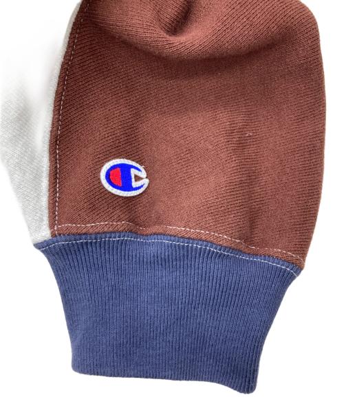 Champion（チャンピオン）Champion (チャンピオン) N.HOOLYWOOD (エヌ ハリウッド) フーデッドスウェットシャツ グレー サイズ:LARGEの古着・服飾アイテム