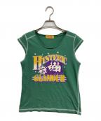 Hysteric Glamourヒステリックグラマー）の古着「HG LEAGUE Tシャツ」｜グリーン
