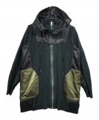 DIESELディーゼル）の古着「MA-1ドッキングニットコート」｜ブラック