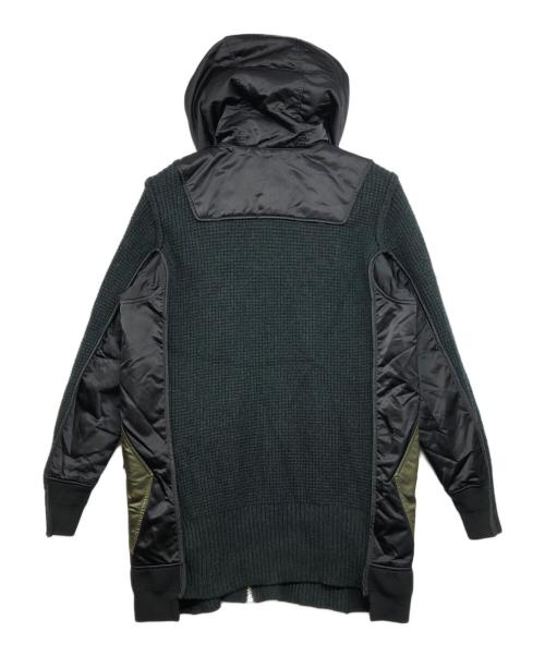 DIESEL（ディーゼル）DIESEL (ディーゼル) MA-1ドッキングニットコート ブラック サイズ:Lの古着・服飾アイテム