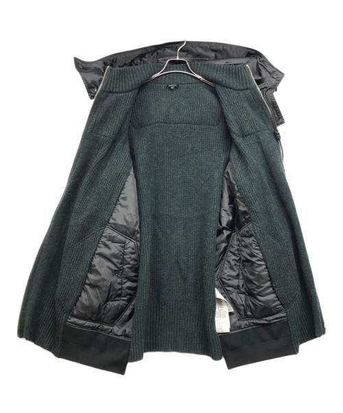 DIESEL（ディーゼル）DIESEL (ディーゼル) MA-1ドッキングニットコート ブラック サイズ:Lの古着・服飾アイテム