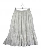 ichiイチ）の古着「インド綿ギャザースカート」｜ホワイト