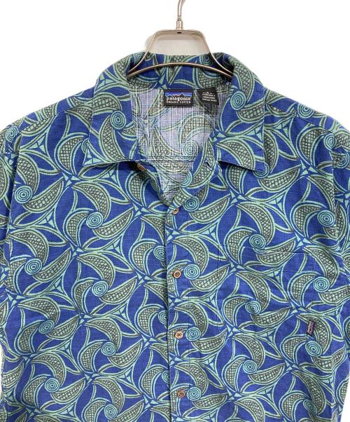 Patagonia（パタゴニア）Patagonia (パタゴニア) A/C 90's アロハシャツ ブルー×グリーン サイズ:Sの古着・服飾アイテム