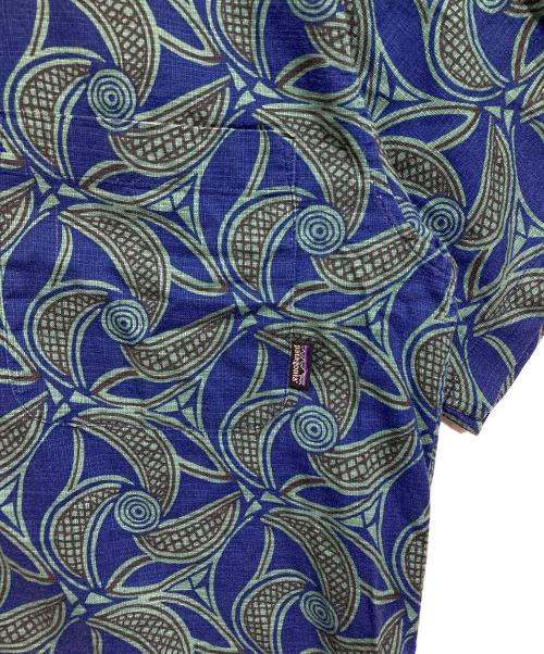 Patagonia（パタゴニア）Patagonia (パタゴニア) A/C 90's アロハシャツ ブルー×グリーン サイズ:Sの古着・服飾アイテム