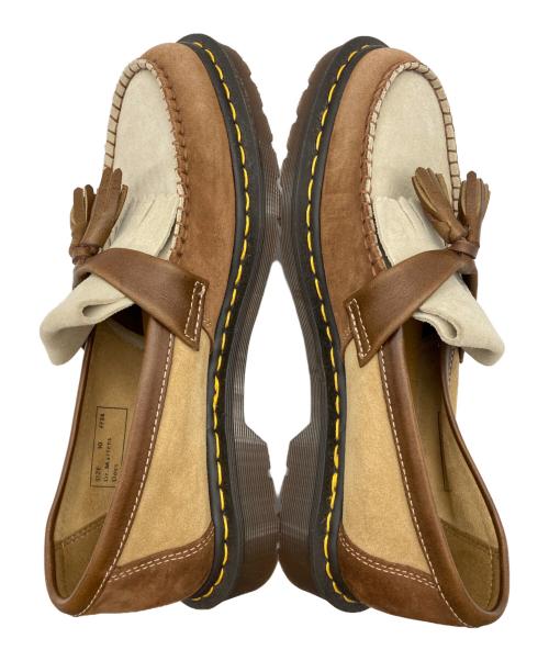 Dr.Martens（ドクターマーチン）Dr.Martens (ドクターマーチン) MIE ADR スウェードタッセルローファー ブラウン×ベージュ サイズ:10の古着・服飾アイテム