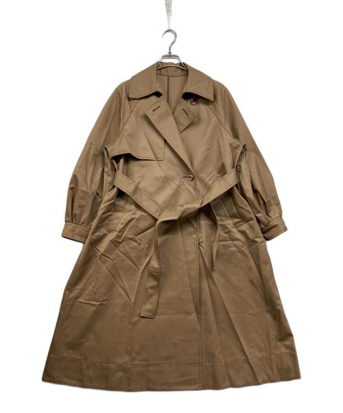 Noble（ノーブル）Noble (ノーブル) グロウツイルボリューミードレスコート 2 ブラウン サイズ:36の古着・服飾アイテム