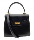 BALLYバリー）の古着「ワンハンドルバッグ」｜ブラック×ゴールド