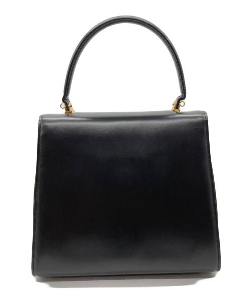 BALLY（バリー）BALLY (バリー) ワンハンドルバッグ ブラック×ゴールドの古着・服飾アイテム