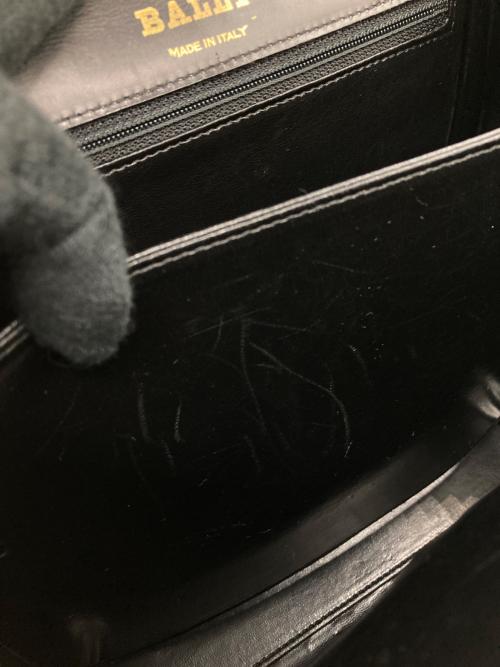 BALLY（バリー）BALLY (バリー) ワンハンドルバッグ ブラック×ゴールドの古着・服飾アイテム