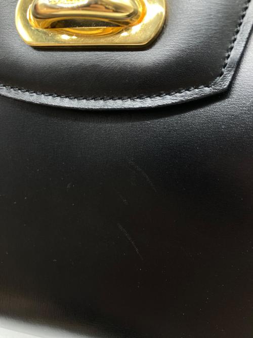 BALLY（バリー）BALLY (バリー) ワンハンドルバッグ ブラック×ゴールドの古着・服飾アイテム