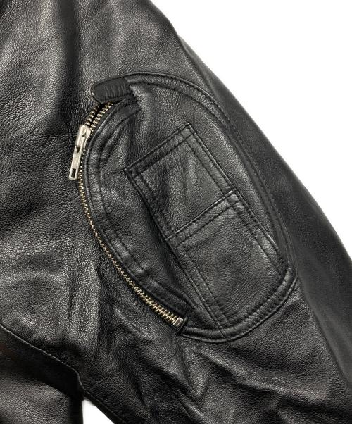 MORGAN MEMPHIS BELLE（モーガン メンフィス ベル）MORGAN MEMPHIS BELLE (モーガン メンフィス ベル) フレンチボマーレザージャケット ブラック サイズ:Mの古着・服飾アイテム