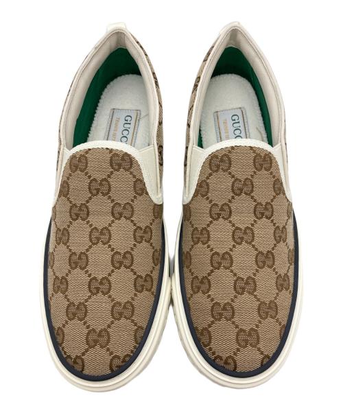 GUCCI（グッチ）GUCCI (グッチ) GGアップルローカットスニーカー ホワイト サイズ:6 1/2の古着・服飾アイテム