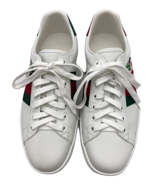 GUCCI（グッチ）GUCCI (グッチ) GGアップルローカットスニーカー ホワイト サイズ:6 1/2の古着・服飾アイテム