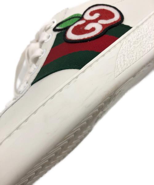 GUCCI（グッチ）GUCCI (グッチ) GGアップルローカットスニーカー ホワイト サイズ:6 1/2の古着・服飾アイテム