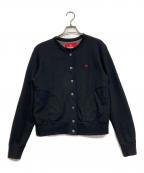 Vivienne Westwood RED LABELヴィヴィアンウエストウッドレッドレーベル）の古着「オーブ刺繍スウェットカーディガン」｜ブラック