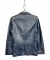 LIUGOO LEATHERS (リューグーレザーズ) レザーテーラードジャケット ネイビー サイズ:S：4000円