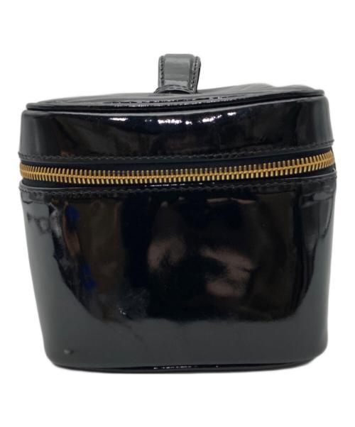 CHANEL（シャネル）CHANEL (シャネル) ココマークエナメルバニティバッグ ブラックの古着・服飾アイテム