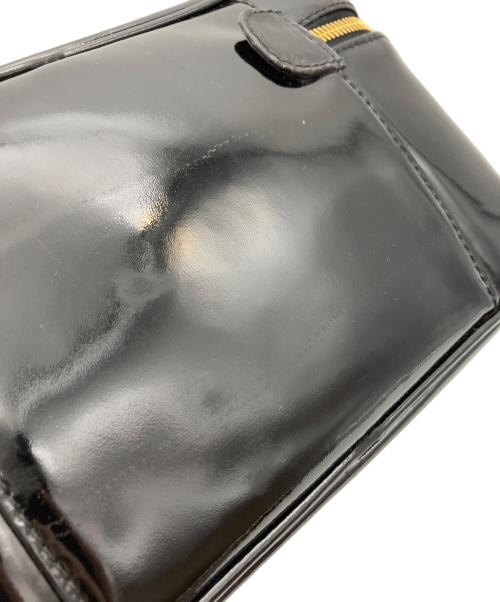 CHANEL（シャネル）CHANEL (シャネル) ココマークエナメルバニティバッグ ブラックの古着・服飾アイテム