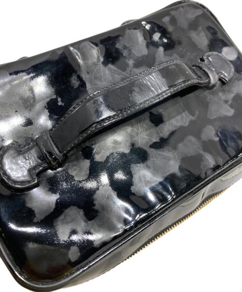 CHANEL（シャネル）CHANEL (シャネル) ココマークエナメルバニティバッグ ブラックの古着・服飾アイテム