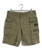 A BATHING APEア ベイシング エイプ）の古着「カーゴショーツ」｜グリーン