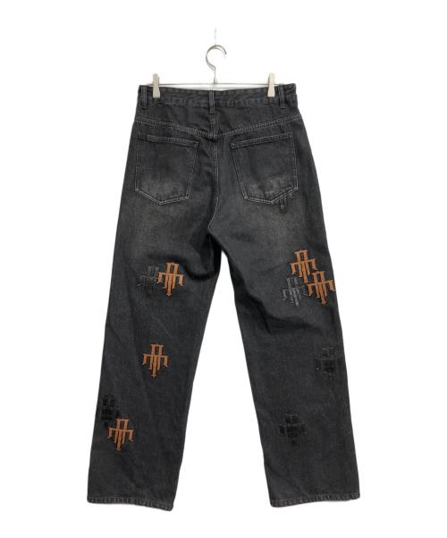 DICETINY（デシテニー）DICETINY (デシテニー) パッチワークデニムパンツ ブラック サイズ:Mの古着・服飾アイテム