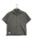 SCHOTT N.Y.Cスコット ニューヨーク）の古着「COTTON COVERT SS SHIRT」｜グレー
