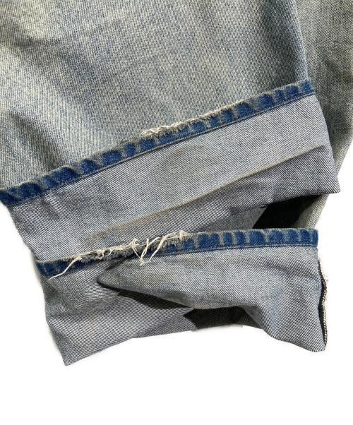 SHIKITARI（シキタリ）SHIKITARI (シキタリ) FADED WIDE DENIM PANTS スカイブルー サイズ:Mの古着・服飾アイテム