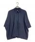 MM6 Maison Margiela（エムエムシックスメゾンマルジェラ）の古着「レーヨン半袖シャツ」｜ネイビー