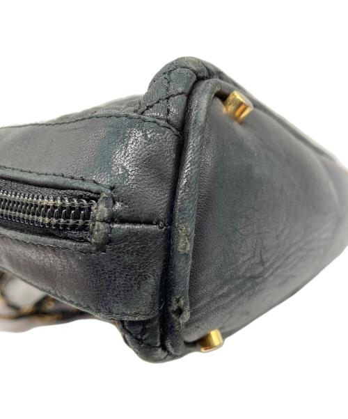 BALLY（バリー）BALLY (バリー) チェーンショルダーレザーバッグ ブラックの古着・服飾アイテム