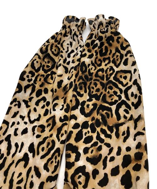 Whim Gazette（ウィムガゼット）Whim Gazette (ウィムガゼット) レオパードフリルブラウス ブラウン サイズ:FREEの古着・服飾アイテム