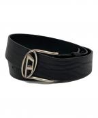 DIESELディーゼル）の古着「レザーベルト」｜ブラック