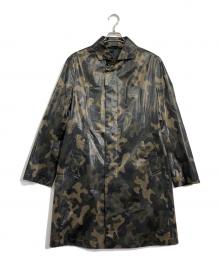 EPOCA UOMO（エポカ ウォモ）の古着「カモフラ柄ロングコート」｜カーキ