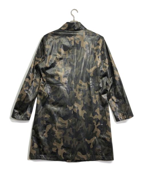 EPOCA UOMO（エポカ ウォモ）EPOCA UOMO (エポカ ウォモ) カモフラ柄ロングコート カーキ サイズ:48の古着・服飾アイテム