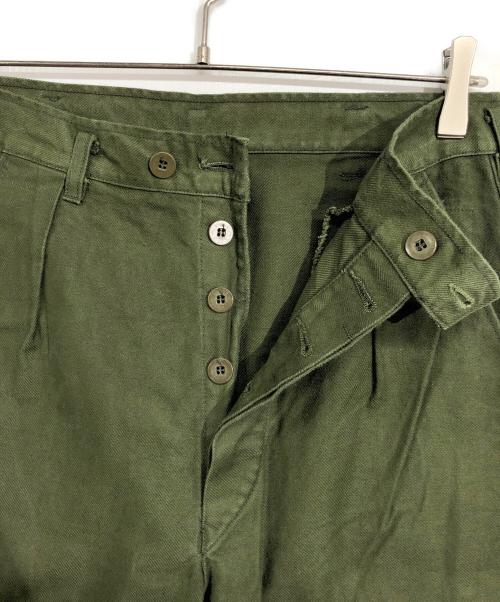 スウェーデン軍（スウェーデングン）スウェーデン軍 (スウェーデングン) スウェーデン軍ユーティリティパンツ グリーン サイズ:C146の古着・服飾アイテム