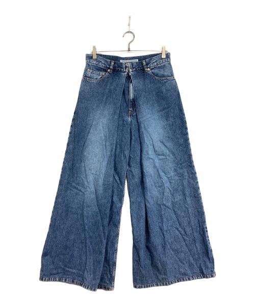 JOHN LAWRENCE SULLIVAN（ジョン ローレンス サリバン）JOHN LAWRENCE SULLIVAN (ジョン ローレンス サリバン) Washed denim super wide pants ブルー サイズ:44の古着・服飾アイテム