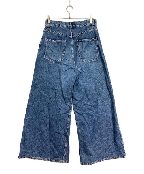 JOHN LAWRENCE SULLIVAN（ジョン ローレンス サリバン）JOHN LAWRENCE SULLIVAN (ジョン ローレンス サリバン) Washed denim super wide pants ブルー サイズ:44の古着・服飾アイテム