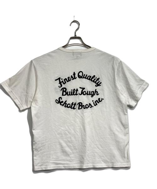 Schott（ショット）Schott (ショット) ヘンリーネックカットソー ホワイト サイズ:Mの古着・服飾アイテム