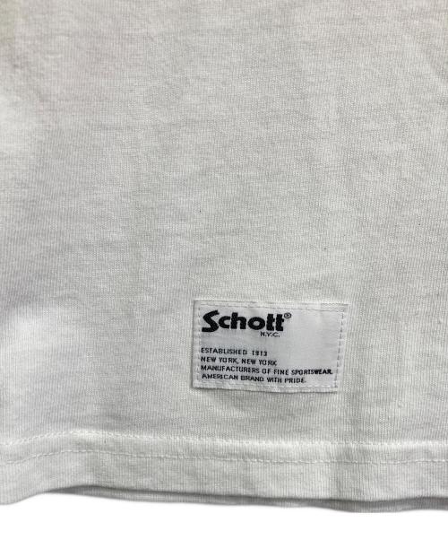 Schott（ショット）Schott (ショット) ヘンリーネックカットソー ホワイト サイズ:Mの古着・服飾アイテム