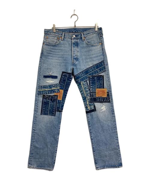 LEVI'S PReMIUM（リーバイス プレミアム）LEVI'S PReMIUM (リーバイスプレミアム) パッチワークデニムパンツ インディゴ サイズ:W33の古着・服飾アイテム